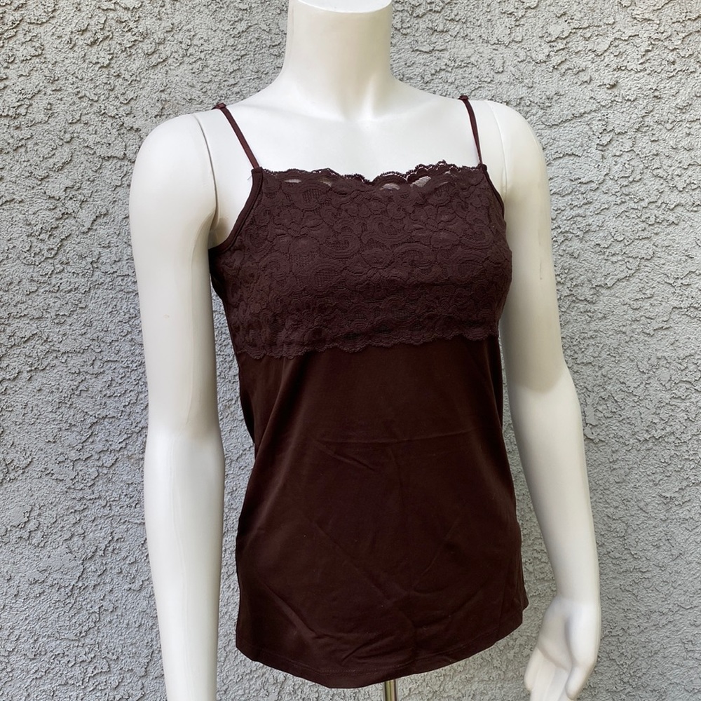 Steinmark Boutique Essentials Lace Cami Tank Top Spandex Stretch Shirts 👚